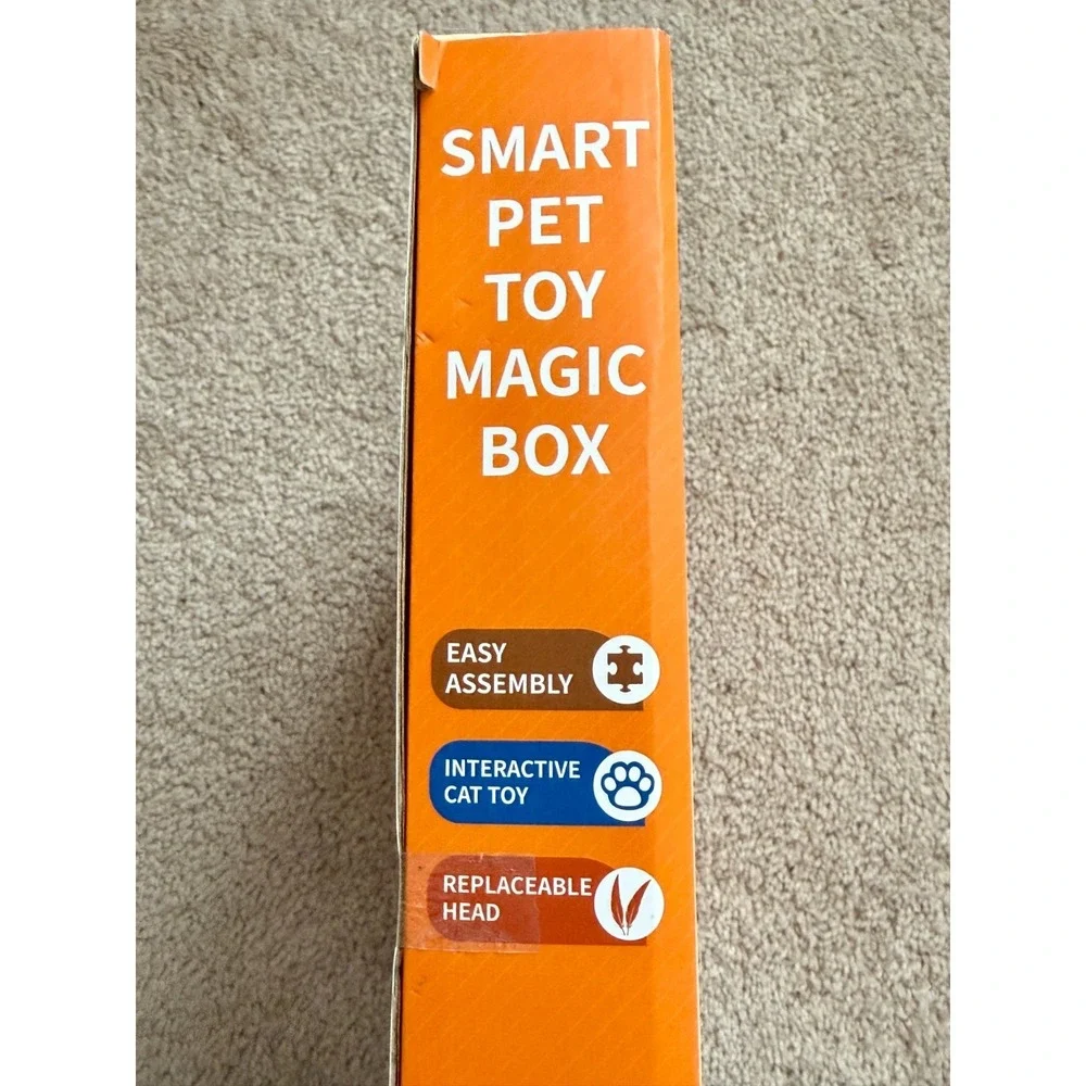 Interactive Cat Toy/Smart Pet Play Magic Box (Yellow) Easy Assembly Quiet